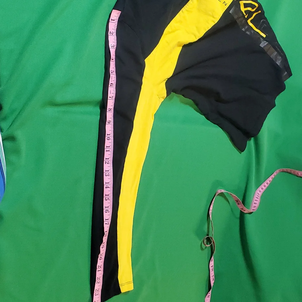 Women's vintage Ralph Lauren black yellow size Large logo long sleeve shirt - Picture 9 of 10